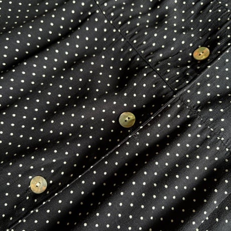 DOT RAYON SHIRT DRESS [S-4383]