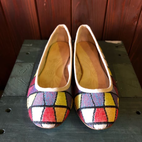 FABRIC FLAT SHOES 26.0cm [S-3161]