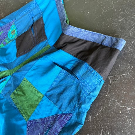 PATCHWORK INDIA COTTON LONG SKIRT [S-4394]