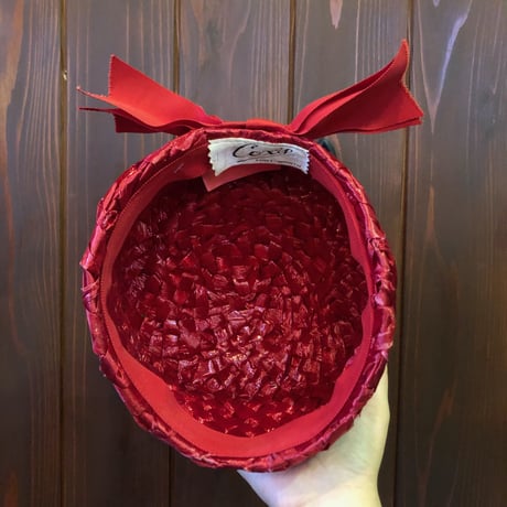80'S RIBBON DESIGN STRAW HAT [HP-1910]