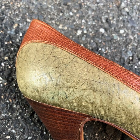 "CASADEI" LEATHER PUMPS 23.5㎝ [S-4240]