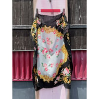 60-70’S FLOWER SCARF [S-6549]