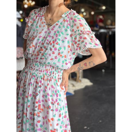STRAWBERRY LONG DRESS [S-4381]