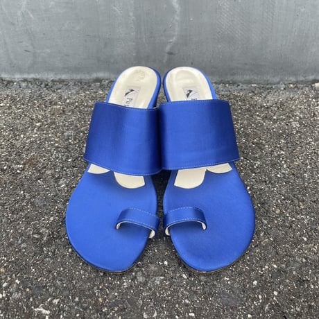 BLUE HEEL SANDAL 23.0cm [S-6402]