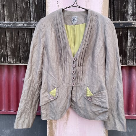 TUCK DESIGN JACKET [S-4854]