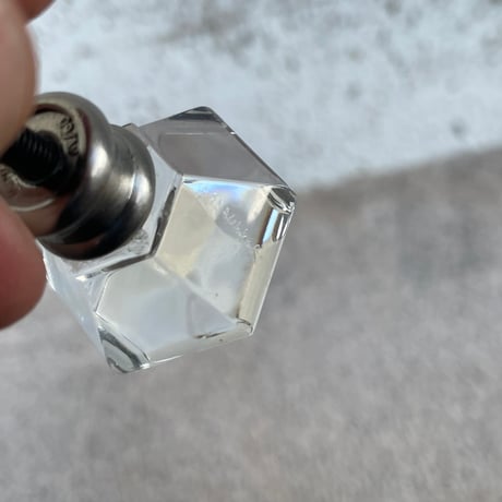 CLEAR HEXAGON DRAWER KNOB [J-115]