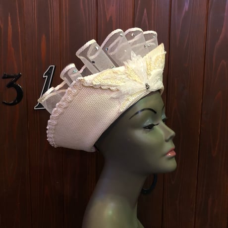 80'S DESIGN SUMMER DRESS HAT [HP-0375]