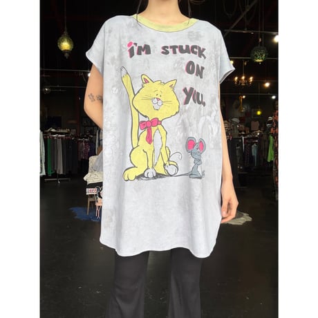 80’S CAT＆MOUSE OVERDYE DRESS [S-3926]