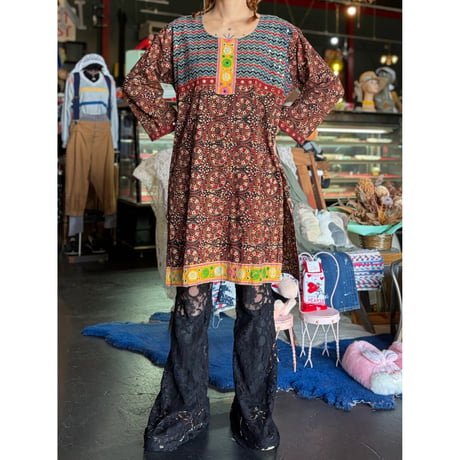 INDIA EMBROIDERY DRESS [S-3818]
