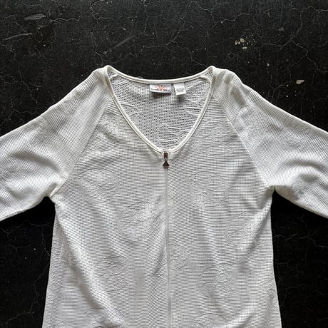 SHELL MESH ZIP TOPS [S-2759]