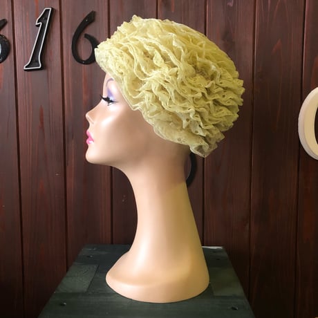 60’S FRILL DRESS HAT [S-3352]