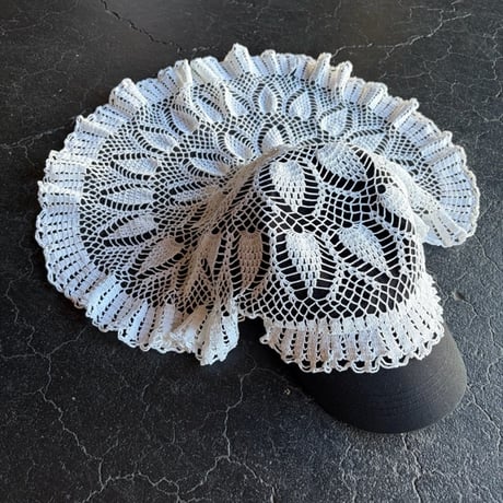 VINTAGE CROCHET LACE CAP [S-4135]