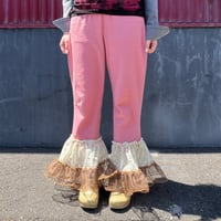 LACE × TULLE FRILL EASY PANTS [S-4035]