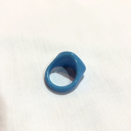 80’S BLUE HEART RING [S-2152]