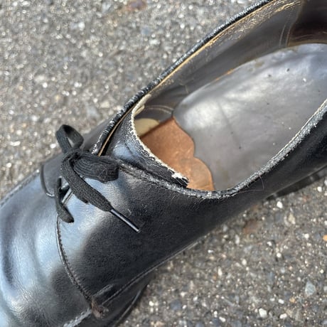 SQUARE TOE LEATHER SHOES 26.5cm [S-1952]