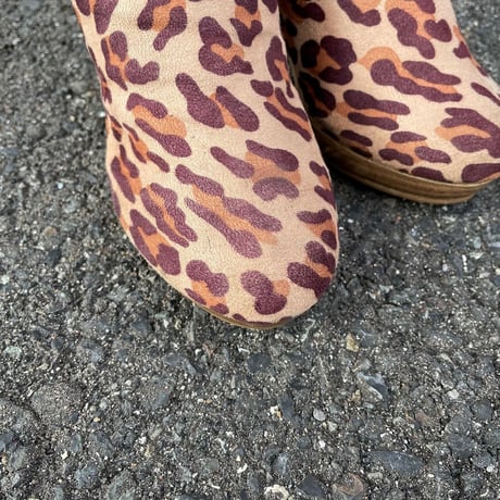 LEOPARD SHORT BOOTS 23.0㎝ [S-4105]