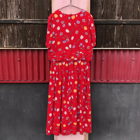 FLOWER LAYERED DESIGN DRESS [S-3002]