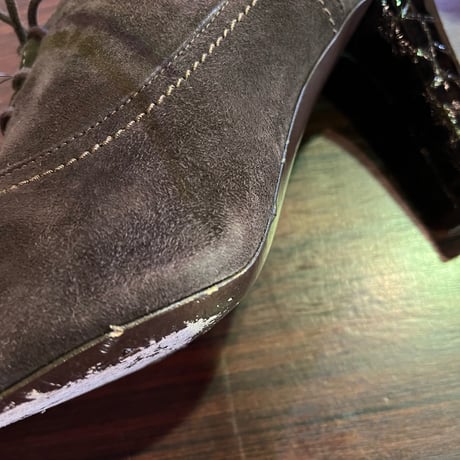 SUEDE DESIGN BOOTIE 23.0cm [S-8165]