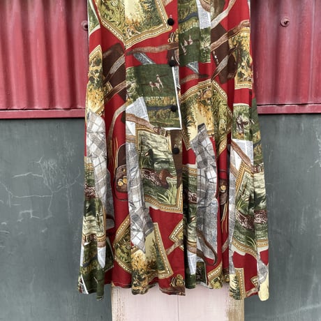 HUNTING PRINT DRESS [S-2733]