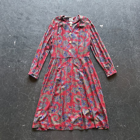 90’S  PATTERN DRESS [S-2938]