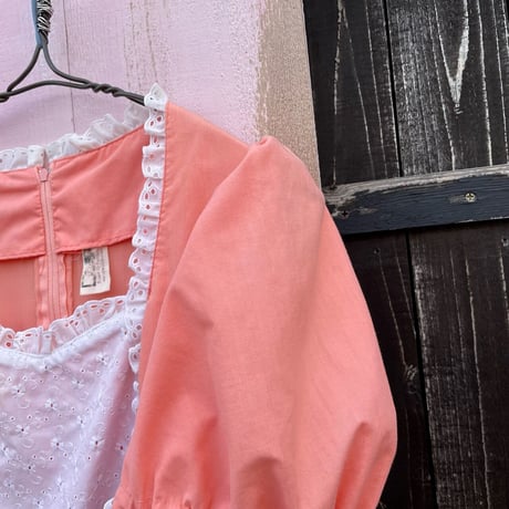 80’S PUFFSLEEVE DRESS [S-1745]
