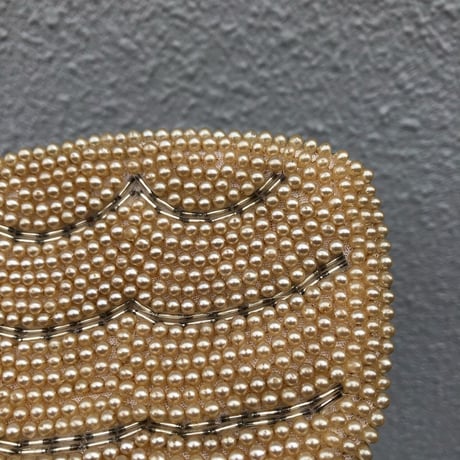 60'S~70'S BEADS EMBROIDERY PURSE [S-1434]