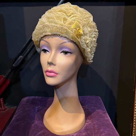 60’S FRILL DRESS HAT [S-3352]