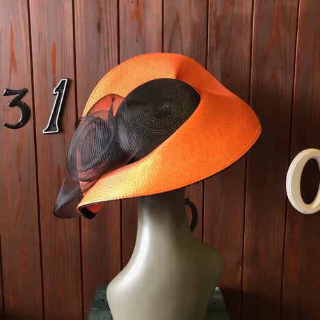 80'S BI-COLOR DESIGN DRESS HAT [HP-0200]