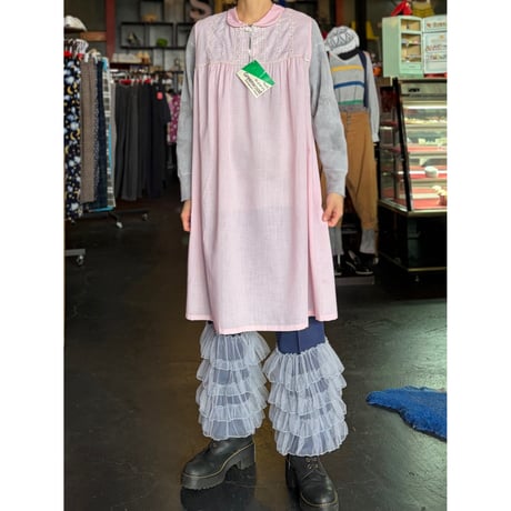 70’S EMBREIDERY DRESS DEAD [S-3496]