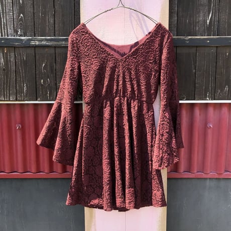 FLARE SLEEVE LACETOPS [S-1072]