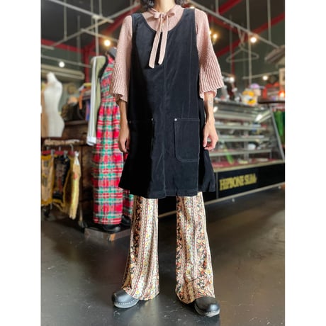 FLOWER STRIPE FLARE PANTS [S-5310]