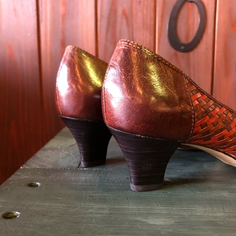 LEATHER DESIGN PUMPS 23.0cm[S-3179]
