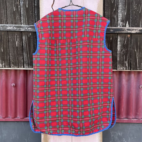 80’S CHECK VEST [S-3932]