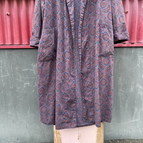 60-70’S PAISLEY COTTON GOWN [S-0260]