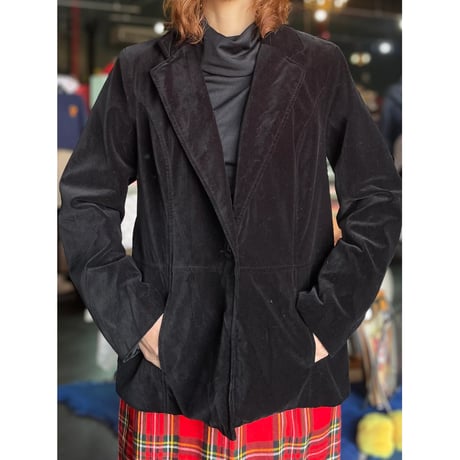 VELOUR TAILORED JACKET [S-2177]
