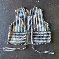 60’S STRIPE SMOCK APRON [S-4137]