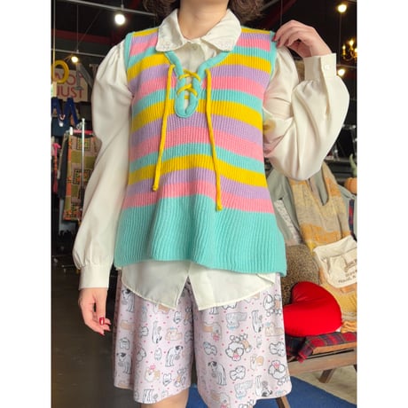 70'S BORDER N/S KNIT [S-0663]