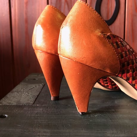LEATHER DESIGN PUMPS 23.5cm[S-3193]