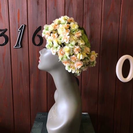 60’S FLOWER DRESS HAT [S-3338]