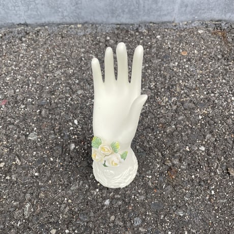 HAND＆FLOWER MOTIF CERAMIC OBJECT [S-4489]
