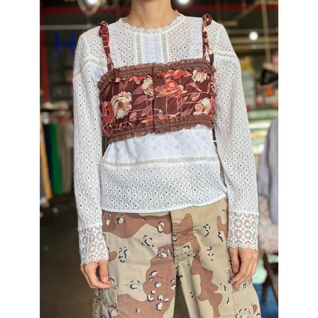 70’S FABRIC CAMISOLE [S-3980]