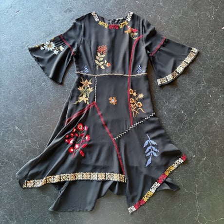 EMBREIDERY SHEER DRESS [S-4043]