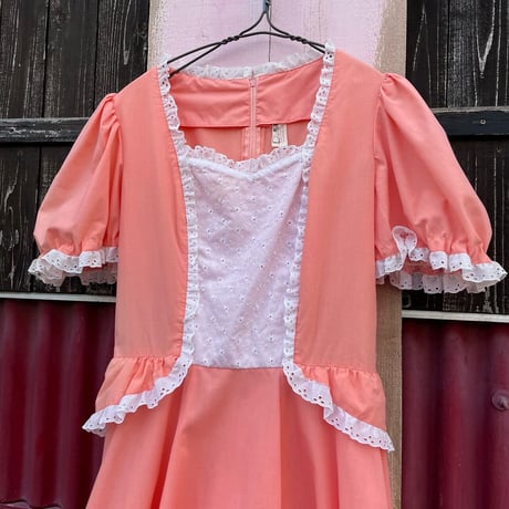 80’S PUFFSLEEVE DRESS [S-1745]