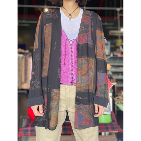 90’S PATTERN GOWN JACKET [S-2357]