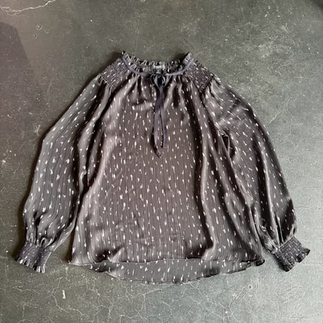 DROP CRINKLE SHEER BLOUSE [S-3596]