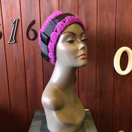 RIBBON DESIGN KNIT CAP [S-3036]