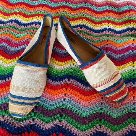 CANVAS FLAT SHOES 23.5-24.0cm [S-3384]