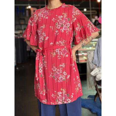 FLOWER FRILL BLOUSE [S-6114]