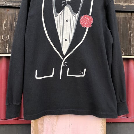 80’S TUXEDO PRINT CUT&SEWN [S-2359]
