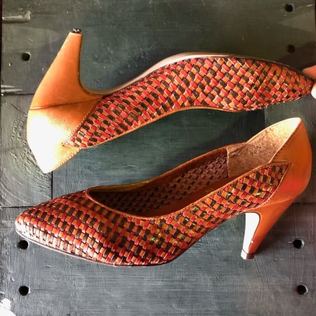 LEATHER DESIGN PUMPS 23.5cm[S-3193]